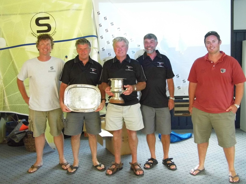 Winning Team from Cougar and our Sponsors from Seaview Sails - Noelex 22 Nationals © Sandra McGill