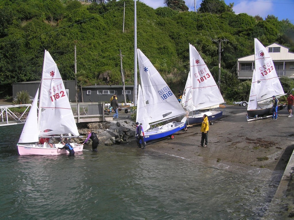 Launching ramp queue on Day 2. - 2013 Sunburst Nationals © Nigel Price