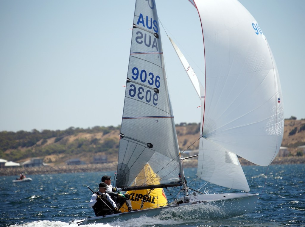 Great racing on South Australian waters for the 505 Nationals - 55th International 505 Australian Nationals 2013 photo copyright Kym Gregory taken at  and featuring the  class