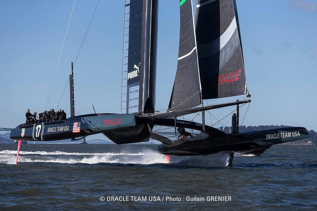 Oracle Team USA - San Francisco - Day 11 of sailing - February 8, 2013 © Guilain Grenier Oracle Team USA http://www.oracleteamusamedia.com/