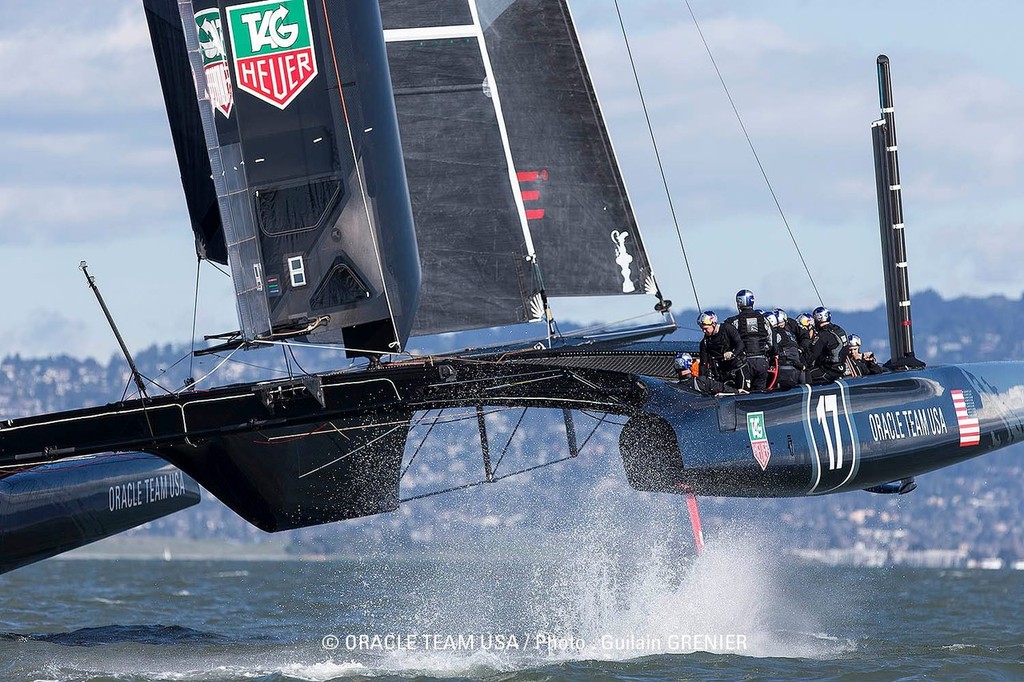 841178 485219734848411 1565106538 o - Oracle Team USA - San Francisco - Day 11 of sailing - February 8, 2013 photo copyright Guilain Grenier Oracle Team USA http://www.oracleteamusamedia.com/ taken at  and featuring the  class