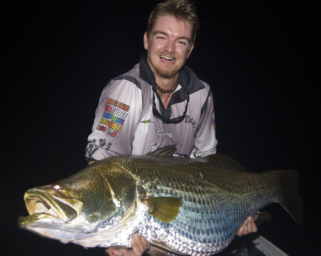 Lee's PB barra, an 119.5cm monster... not quite 120 though! photo copyright Lee Brake taken at  and featuring the  class