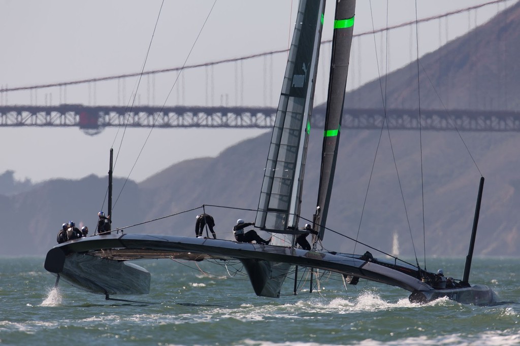 01/10/2012, San Francisco (USA,CA), 34th America's Cup, ORACLE Team USA AC72 training photo copyright ACEA - Photo Gilles Martin-Raget http://photo.americascup.com/ taken at  and featuring the  class