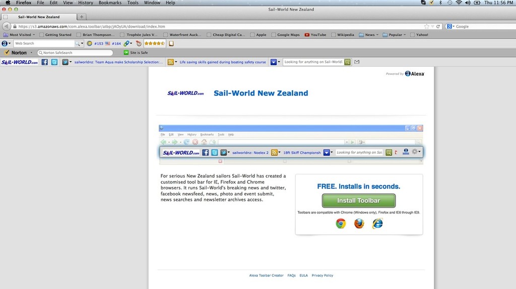 After clicking on the link in the story above, you should see a page like this. Click on the Install Toolbar photo copyright  SW taken at  and featuring the  class