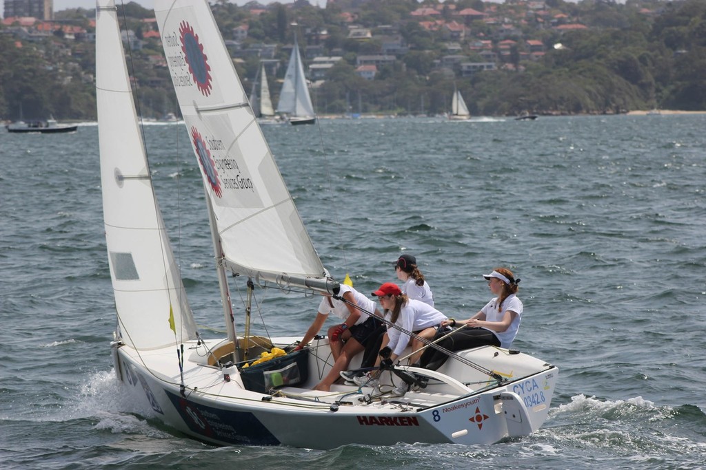 Emma May in charge of the youngest crew of the regatta - Women’s Match Racing Regatta 2013 photo copyright CYCA Staff . taken at  and featuring the  class