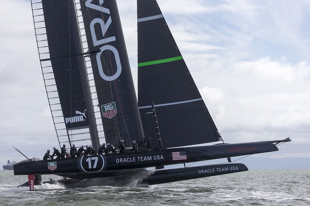 Oracle Team USA second sailing day, San Francisco, USA © Guilain Grenier Oracle Team USA http://www.oracleteamusamedia.com/