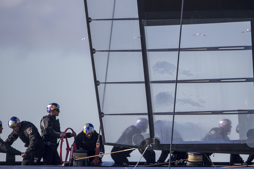 Oracle Team USA second sailing day, San Francisco, USA © Guilain Grenier Oracle Team USA http://www.oracleteamusamedia.com/