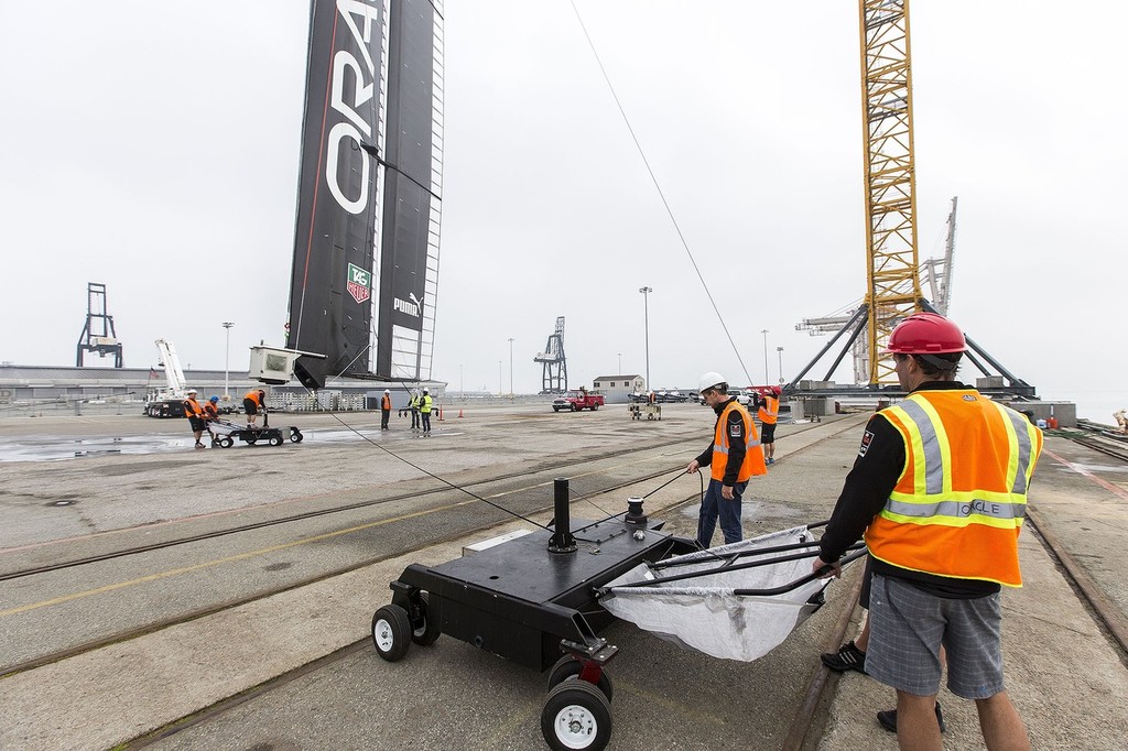 Load test / SFO Jan Testing Session / ORACLE TEAM USA / San Francisco (USA) / 02-02-2013 photo copyright Guilain Grenier Oracle Team USA http://www.oracleteamusamedia.com/ taken at  and featuring the  class