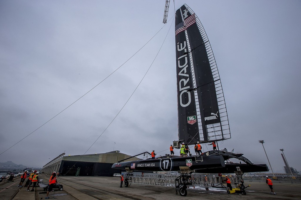 Load test / SFO Jan Testing Session / ORACLE TEAM USA / San Francisco (USA) / 02-02-2013 photo copyright Guilain Grenier Oracle Team USA http://www.oracleteamusamedia.com/ taken at  and featuring the  class