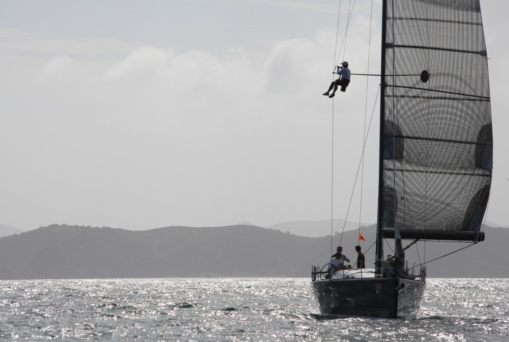 Up the rig on Day 1 of 2013 Bay of Islands Sailing Week photo copyright  Will Calver - Ocean Photography http://www.oceanphotography.co.nz/ taken at  and featuring the  class