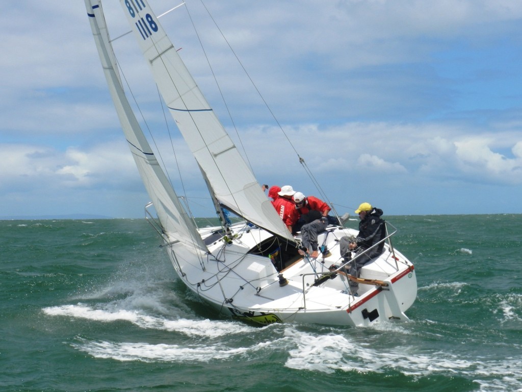 J24 Nationals Jan 9,2013  Make My Jay upwind - Copy photo copyright Chris Furey taken at  and featuring the  class