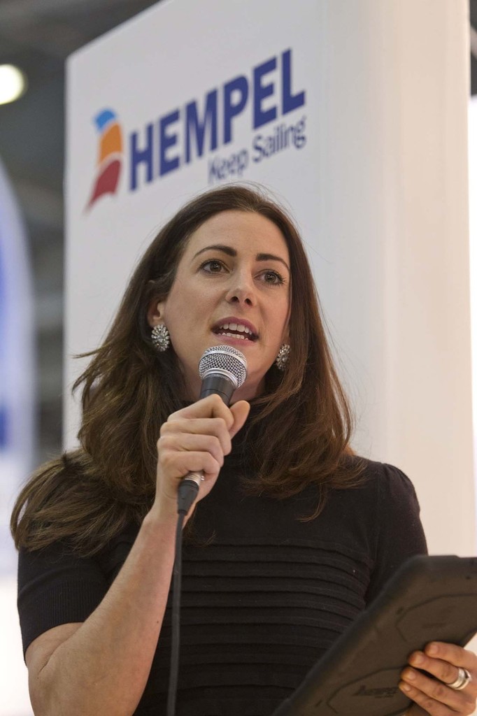 TV Broadcaster and Sailor Hannah White join Hempel for a special new product launch, at the Tullett Prebon London Boat Show, ExCeL, London. photo copyright onEdition http://www.onEdition.com taken at  and featuring the  class