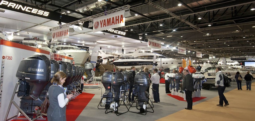 The Yahama exhibition at the Tullett Prebon London Boat Show, ExCeL, London. © onEdition http://www.onEdition.com