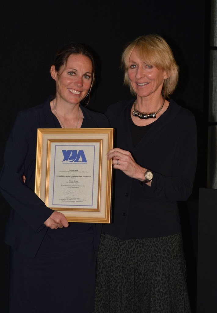 2012 YJA Pantaenius Yachtsman of the Year award lunch at Trinity House, London <br />
Helena Lucas MBE, Paralympic Sailing Gold Medal winner in the 4.2R  class, runner-up in the YJA Pantaenius Yachtsman of the Year awards, presented by Lady Pippa Blake © Barry Pickthall/PPL http://www.pplmedia.com