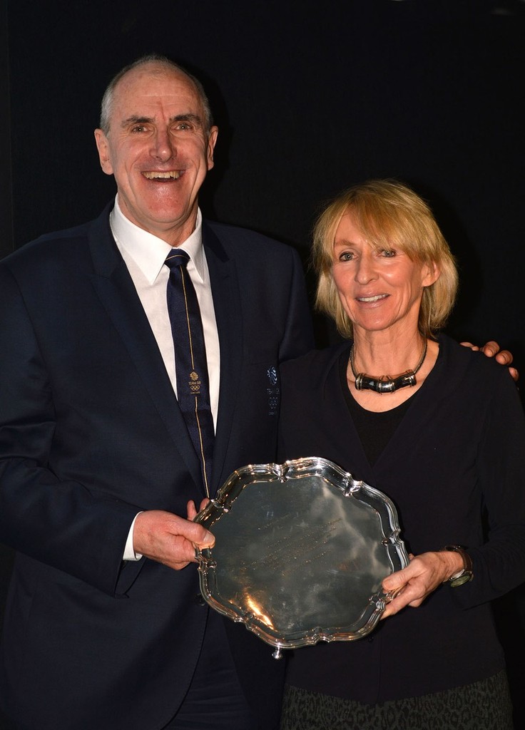 2012 YJA Pantaenius Yachtsman of the Year award lunch at Trinity House. Olympic coach David Howlett MBE, presented by Lady Pippa Blake. © Barry Pickthall/PPL http://www.pplmedia.com