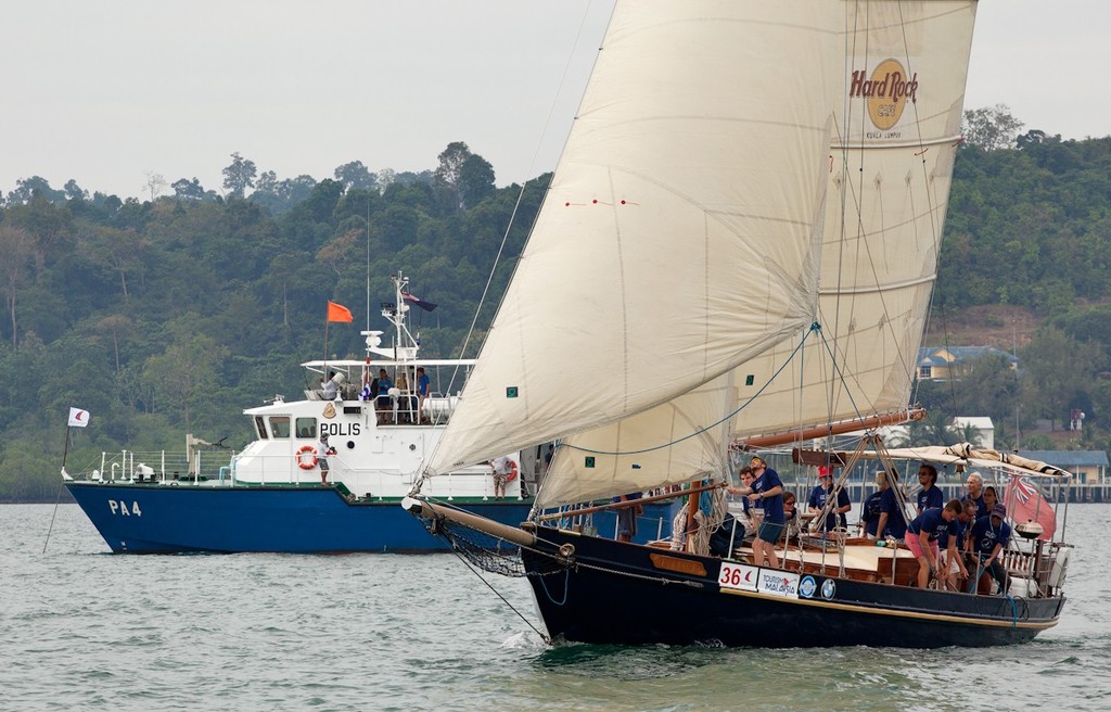 Royal Langkawi International Regatta 2013. Eveline on the line, on time. © Guy Nowell http://www.guynowell.com