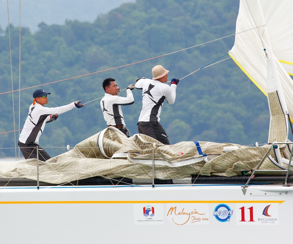 Royal Langkawi International Regatta 2013. 'Yo ho ho' on Utarid. photo copyright Guy Nowell http://www.guynowell.com taken at  and featuring the  class