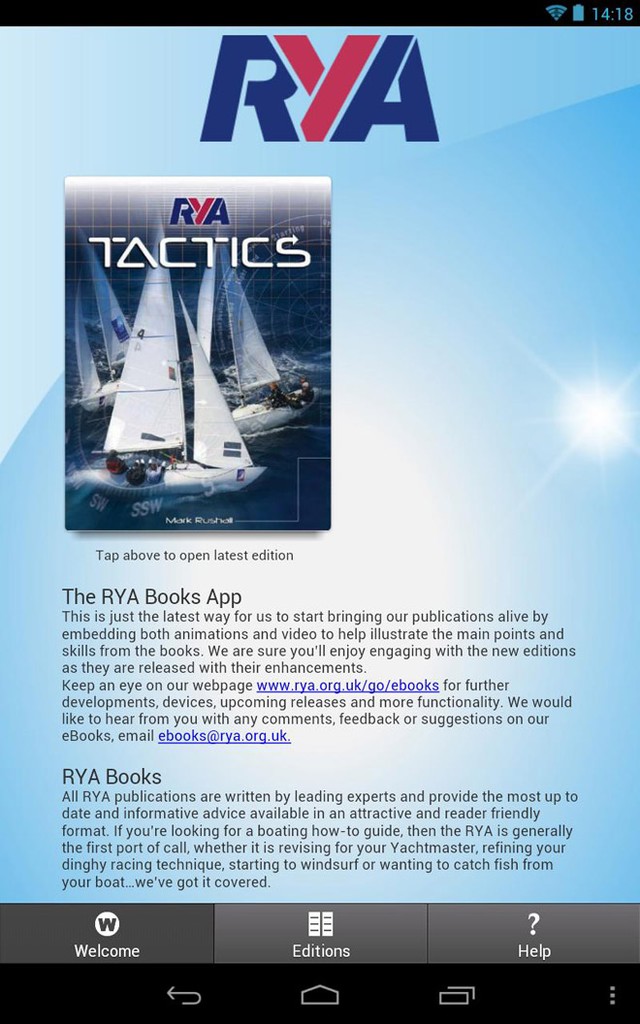 RYA eBooks photo copyright RYA http://www.rya.org.uk taken at  and featuring the  class