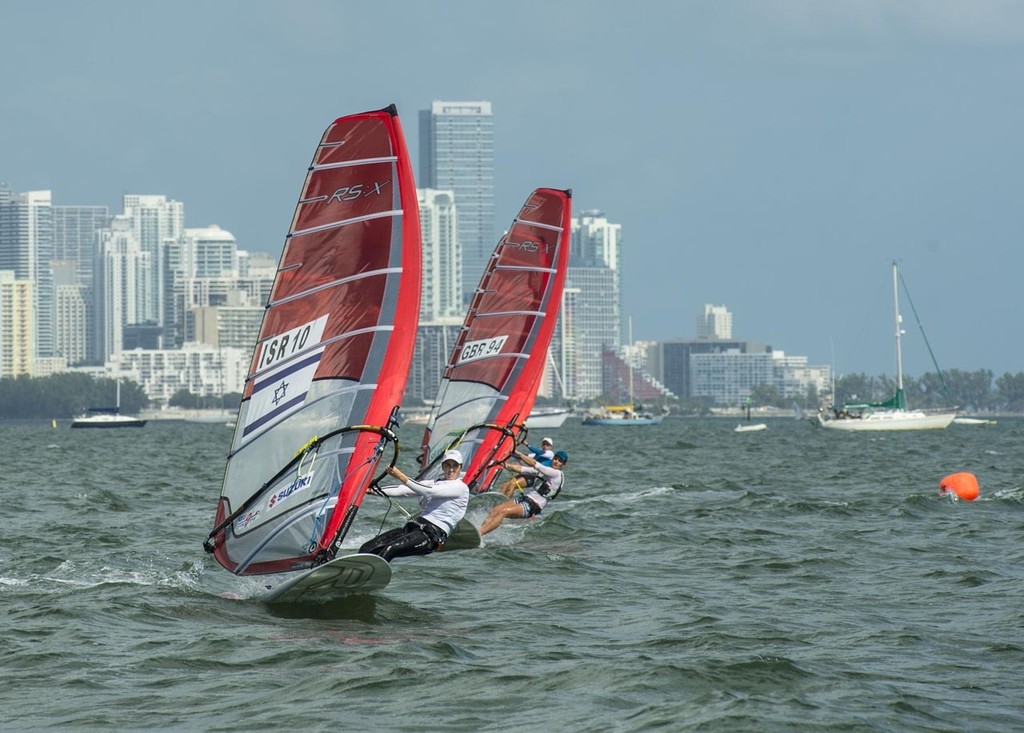 Division: Women’s RSX - Maayan Davidovich during the ISAF Sailing World Cup Miami 2013 © Walter Cooper http://waltercooperphoto.com/