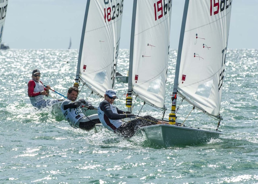 Division: Laser BOW #8224/SAIL #198224 Rammo, Karl-Martin - ISAF Sailing World Cup Miami 2013 © Walter Cooper http://waltercooperphoto.com/