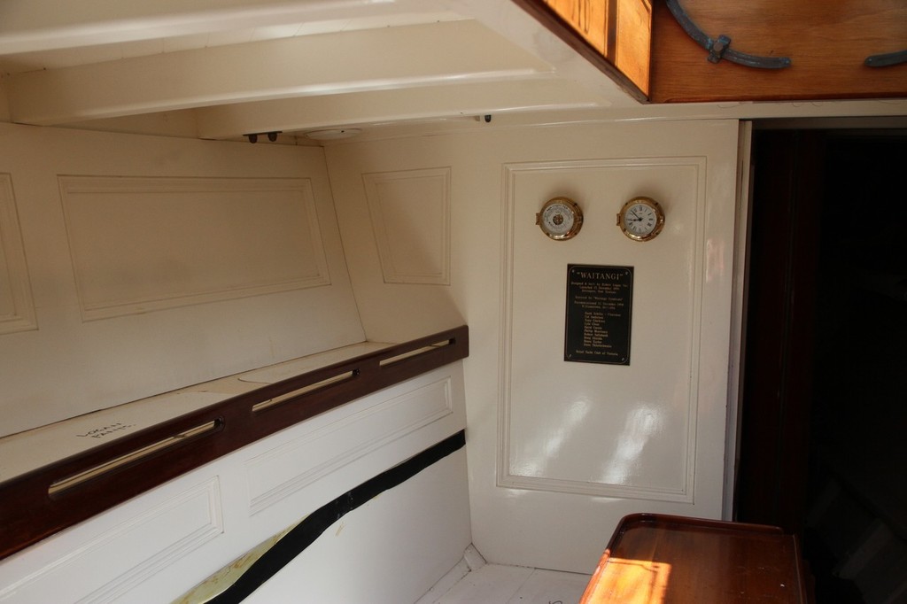 Waitangi interior (forward) - before being hauled at Orams on Monday photo copyright Richard Gladwell www.photosport.co.nz taken at  and featuring the  class