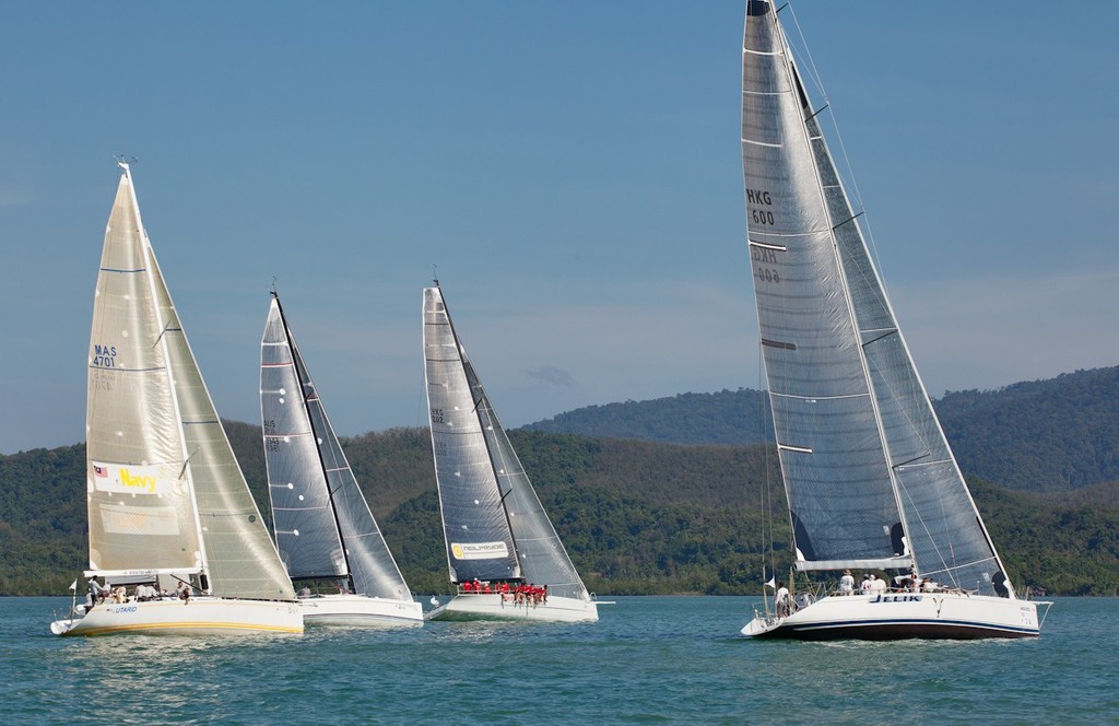 Royal Langkawi International Regatta 2013 - Racing start in clear breeze and sunshine. © Guy Nowell http://www.guynowell.com