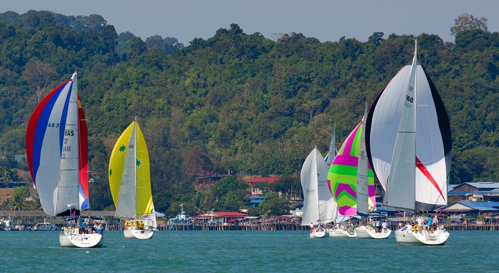 Royal Langkawi International Regatta 2013 - colour in Bass Harbour © Guy Nowell http://www.guynowell.com