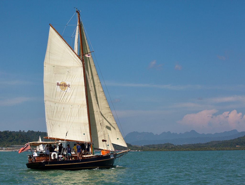 Royal Langkawi International Regatta 2013 - Eveline enjoying the scenery photo copyright Guy Nowell http://www.guynowell.com taken at  and featuring the  class