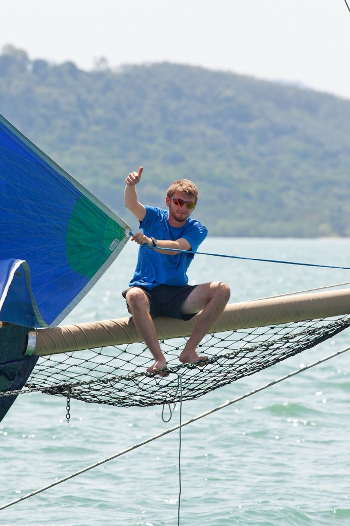 Royal Langkawi International Regatta 2013. Out on a limb - Eveline. © Guy Nowell http://www.guynowell.com