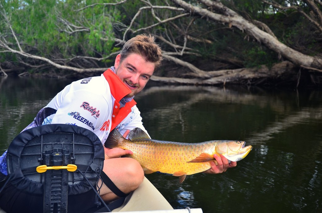 Saratoga are not a great eating fish so are best released to be enjoyed as a sportfish for years to come. photo copyright Lee Brake taken at  and featuring the  class