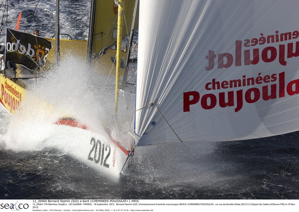 Bernard Stamm, Cheminees Poujoulat - 2012 Vendee Globe photo copyright ThMartinez/Sea&Co http://www.thmartinez.com taken at  and featuring the  class