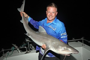 Night time fishing is very productive for big gummies. photo copyright Jarrod Day taken at  and featuring the  class