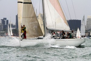 Kookaburra just before the start of the Melbourne to Geelong passage race - Festival of Sail - Melbourne to Geelong passage race photo copyright  Alex McKinnon Photography http://www.alexmckinnonphotography.com taken at  and featuring the  class