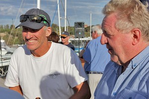 Co-creator of the event, Terry Wetton, with PRO, Denis Thompson. - TP52 Southern Cross Cup photo copyright  John Curnow taken at  and featuring the  class