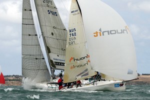 Huey II and Sierra Chainsaw show the close racing between the fleets - Festival of Sails photo copyright  Alex McKinnon Photography http://www.alexmckinnonphotography.com taken at  and featuring the  class