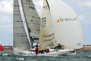 Huey II and Sierra Chainsaw show the close racing between the fleets - Festival of Sails photo copyright  Alex McKinnon Photography http://www.alexmckinnonphotography.com taken at  and featuring the  class