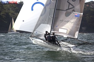 ASCC - 18ft Skiff JJ Giltinan Championships 2013 photo copyright Beth Morley - Sport Sailing Photography http://www.sportsailingphotography.com taken at  and featuring the  class