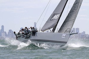 Calm lets fly in front of Melbourne’s CBD. - TP52 Southern Cross Cup photo copyright Teri Dodds http://www.teridodds.com taken at  and featuring the  class