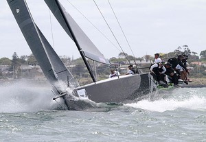 Hooligan comes back out form the shore. - TP52 Southern Cross Cup photo copyright Teri Dodds http://www.teridodds.com taken at  and featuring the  class