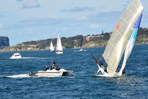 Collision on Heat 2 - JJ Giltinan Championship 2013 photo copyright Thomas Quigley taken at  and featuring the  class