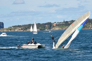 Collision on Heat 2 - JJ Giltinan Championship 2013 photo copyright Thomas Quigley taken at  and featuring the  class