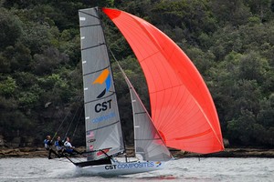 JJ Giltinan 18ft Skiff Championship photo copyright Frank Quealey /Australian 18 Footers League http://www.18footers.com.au taken at  and featuring the  class