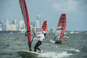 ISAF Sailing World Cup , Miami 
Division: Women's RSX (15 boats) Sail Number: ISR 10 Davidovich, Maayan photo copyright US Sailing http://www.ussailing.org taken at  and featuring the  class