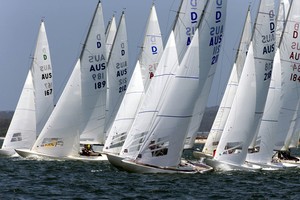 Start of today’s racing in the prestigious Prince Philip Cup - Australasian Dragon National Championship Prince Philip Cup 2013 photo copyright  Andrea Francolini Photography http://www.afrancolini.com/ taken at  and featuring the  class