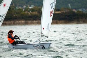 Queenslander Louise Evans racing in Hobart - Photo Dane Lojek photo copyright Dane Lojek taken at  and featuring the  class