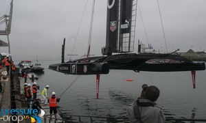 Oracle Team USA - relaunch USA-17 February 4, 2013 photo copyright Erik Simonson www.pressure-drop.us http://www.pressure-drop.us taken at  and featuring the  class