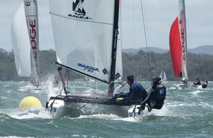 Rounding the top mark - F18 Nationals photo copyright Crosbie Lorimer http://www.crosbielorimer.com taken at  and featuring the  class