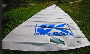 Yassine's new sail 'I can't wait to try it out' photo copyright  SW taken at  and featuring the  class