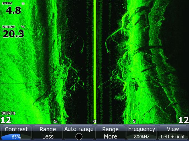 Lowrance’s Side Scan make it easy to find fish hidden in the snags. © Jarrod Day