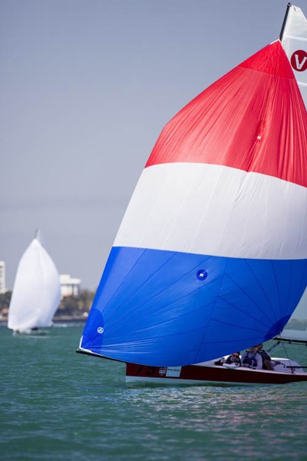 Andrew Weiss (Mamaroneck, N.Y.) won today’s race for the Viper 640 fleet. ©  Cory Silken